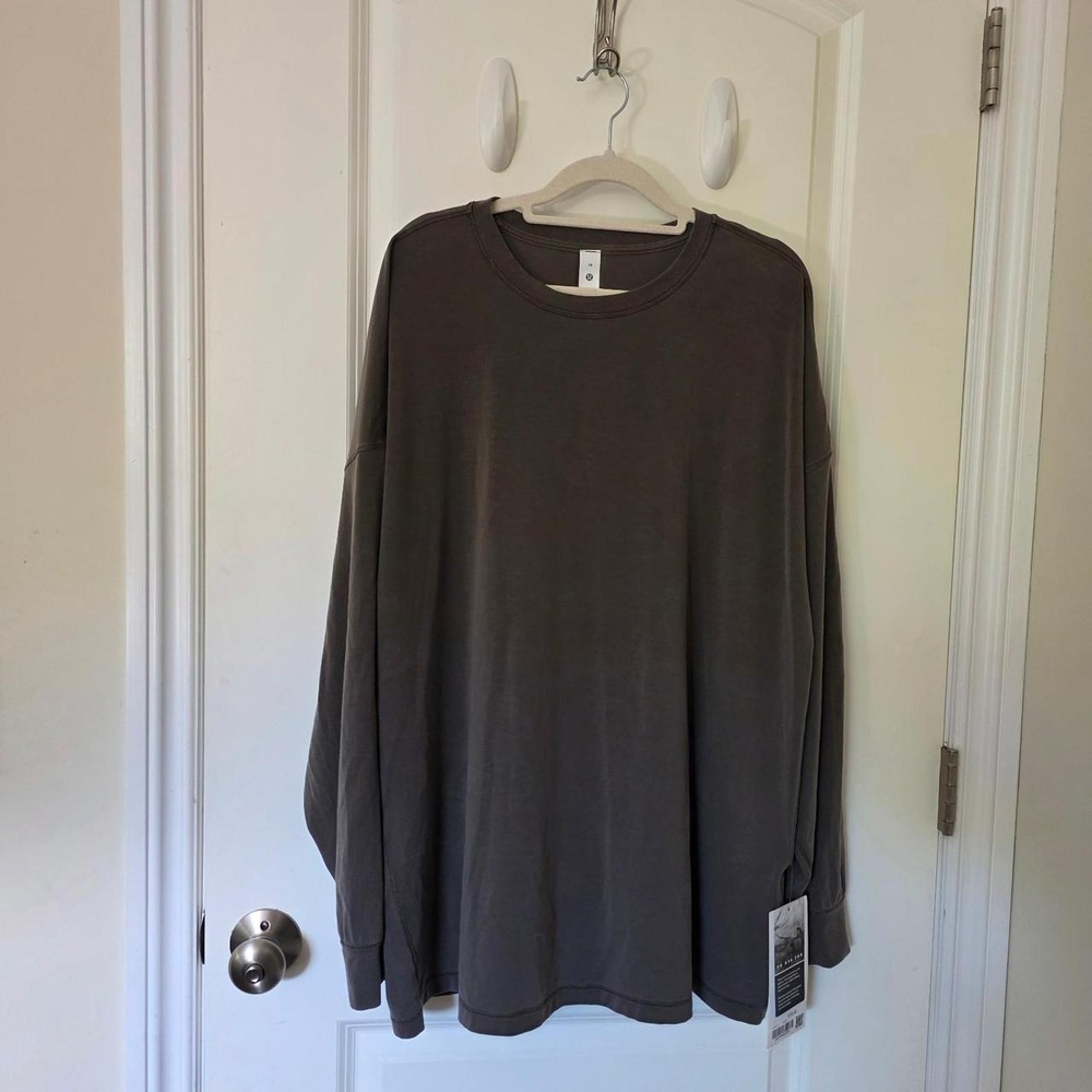 Lululemon oversized brown long sleeve